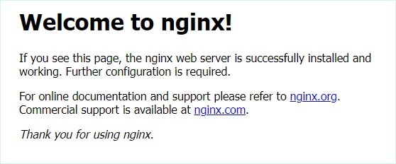 Welcome to nginx!